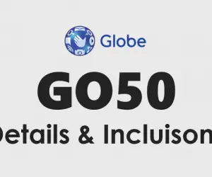 Globe GO50: 5GB All-Access Data, Unli All-Net Texts, 1GB GoWiFi Access